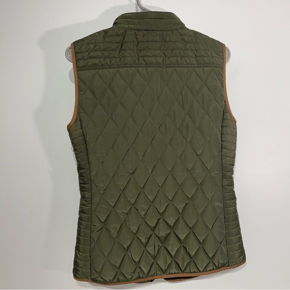 Daniel Cremieux Quilted Vest men’s small olive green brown - Picture 2 of 4